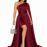 Vestido Glamour Manuela com Toque Romântico Vinho