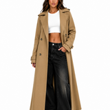 Sobretudo Feminino Longo Siena Castanho