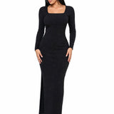 Vestido Longo Clássico com Toque Moderno Stephanie