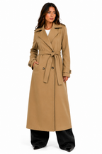 Sobretudo Feminino Longo Siena Castanho