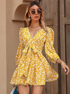 SHEIN Frenchy Com cinto Florzinhas Boho Vestido