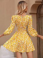 SHEIN Frenchy Com cinto Florzinhas Boho Vestido