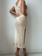 SHEIN Swim Cobertura escavar coxa dividida