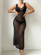 SHEIN Swim Cobertura escavar coxa dividida