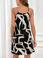 SHEIN Privé Vestido cami impressão gráfica