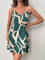 SHEIN Privé Vestido cami impressão gráfica