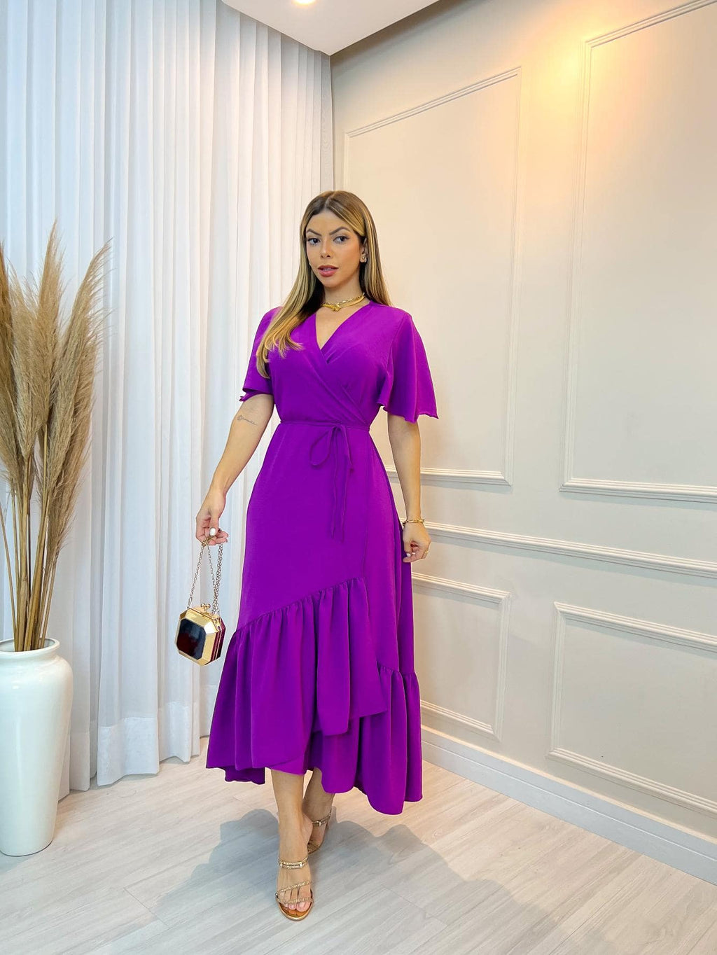 Vendedor Indicado
Vestido Feminino Transpassado liso