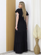 Vestido Longo DUNA Manga curto