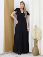 Vestido Longo DUNA Manga curto