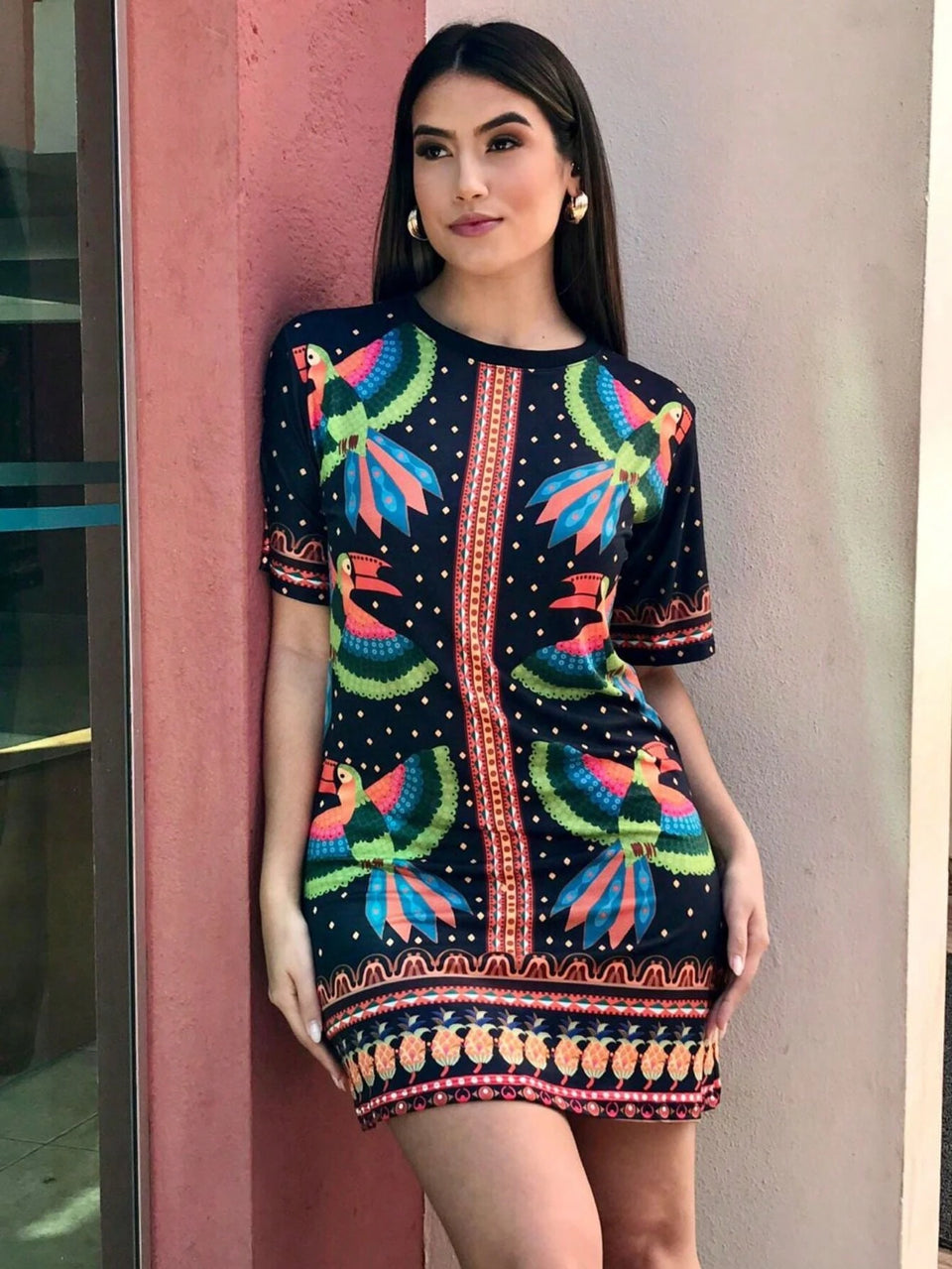 Vendedor Indicado
Vestido feminino vestido camisetão vestidos blusão feminino tshirt plus size vestido feminino t-shirt