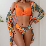 Conjunto Tropic Sunset – Biquíni com Saída Estampada
