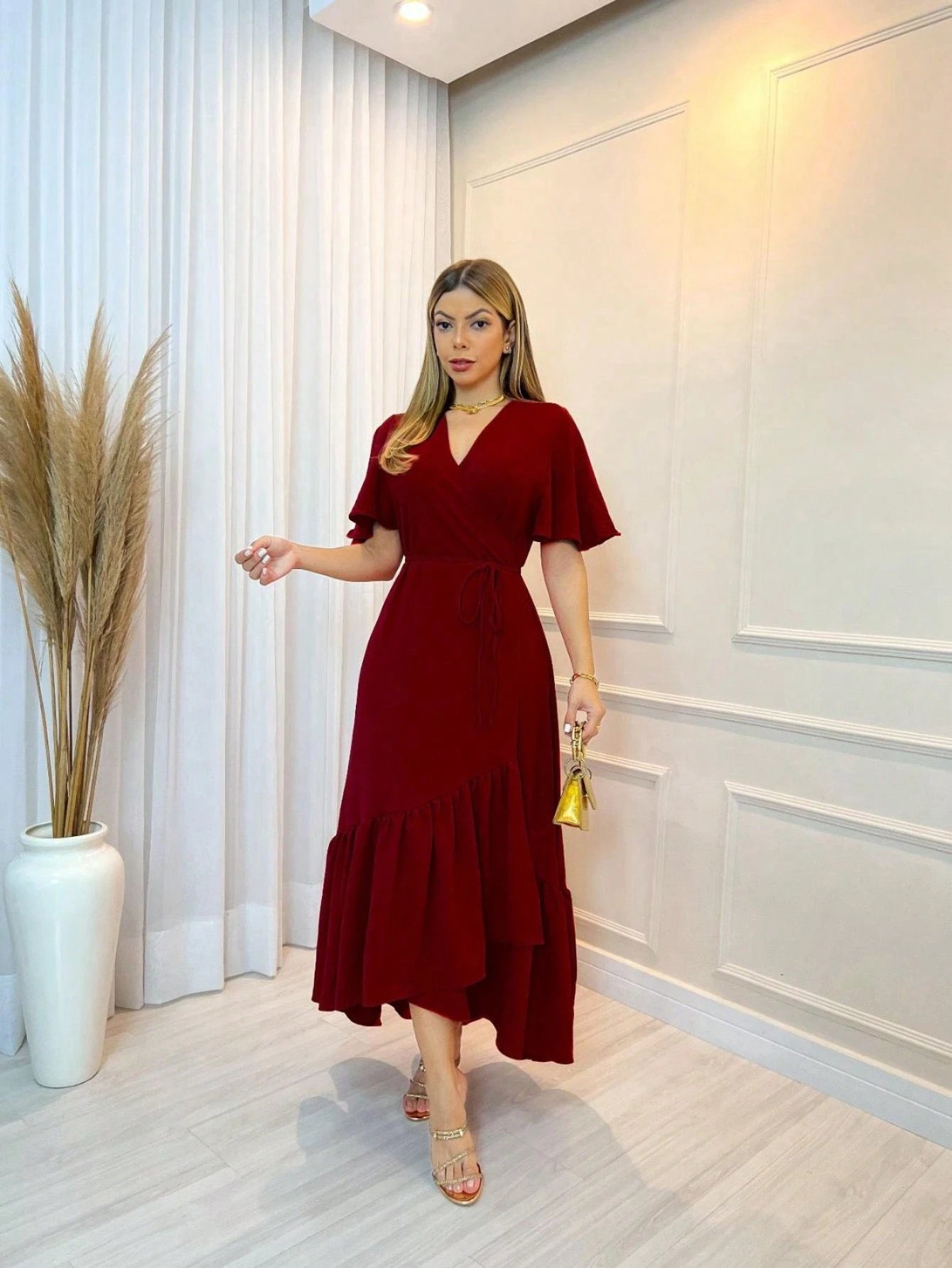 Vendedor Indicado
Vestido Feminino Transpassado liso