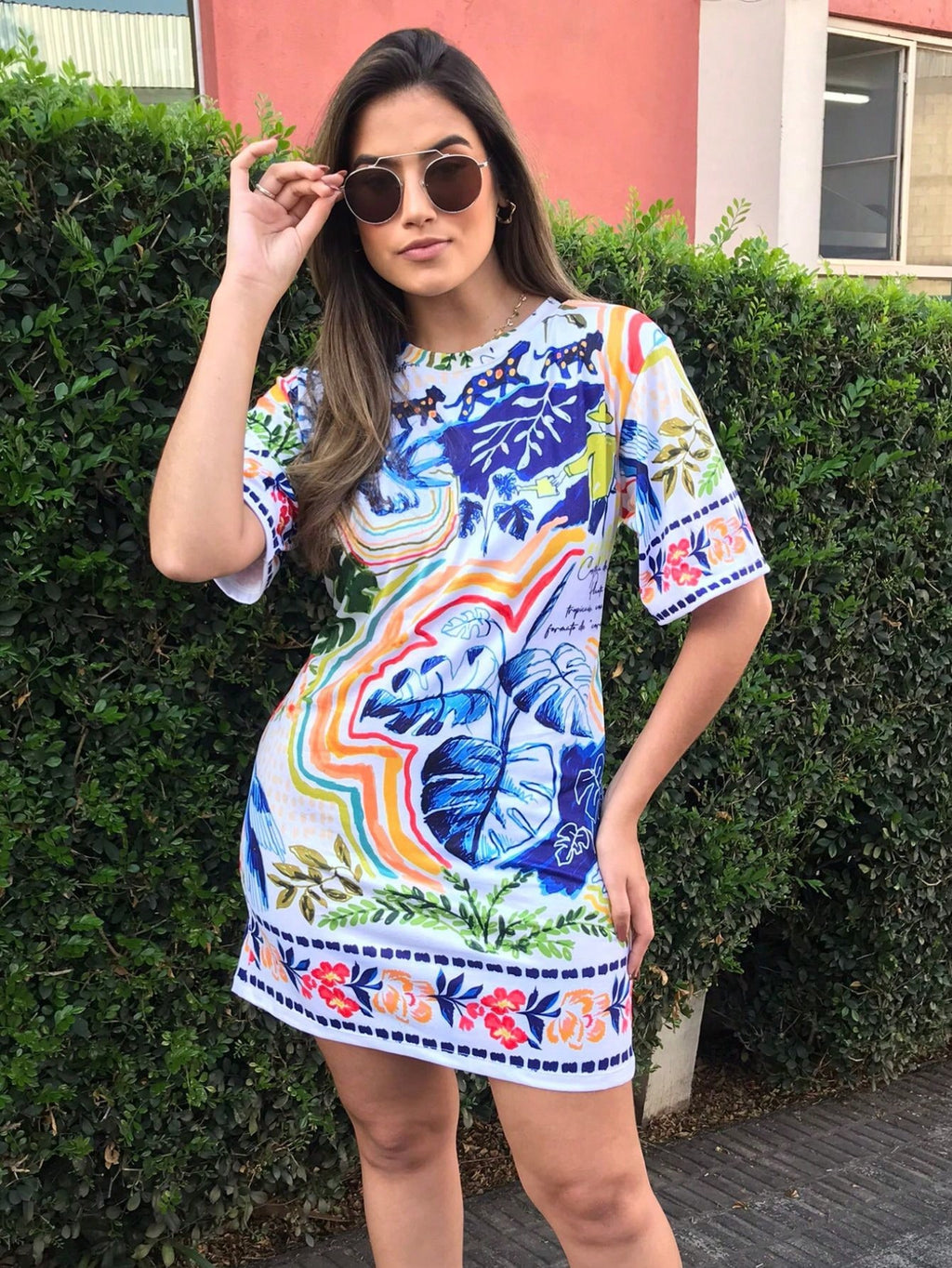 Vendedor Indicado
Vestido feminino vestido camisetão vestidos blusão feminino tshirt plus size vestido feminino t-shirt