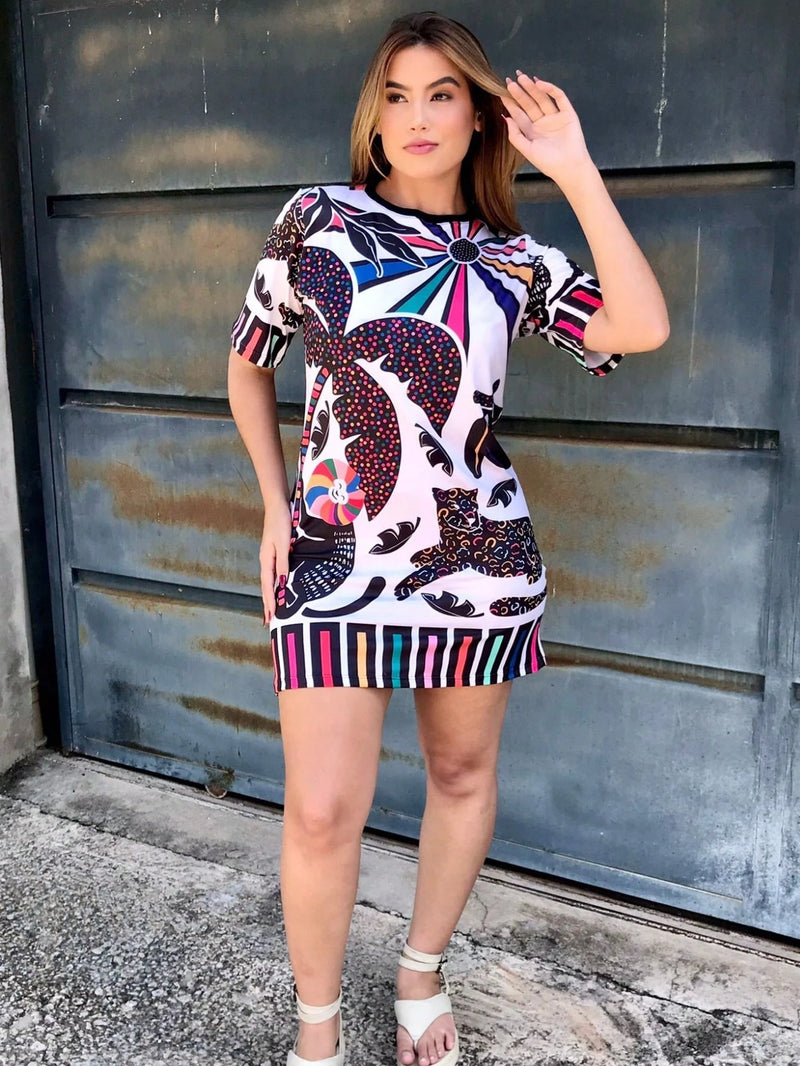 Vendedor Indicado
Vestido feminino vestido camisetão vestidos blusão feminino tshirt plus size vestido feminino t-shirt