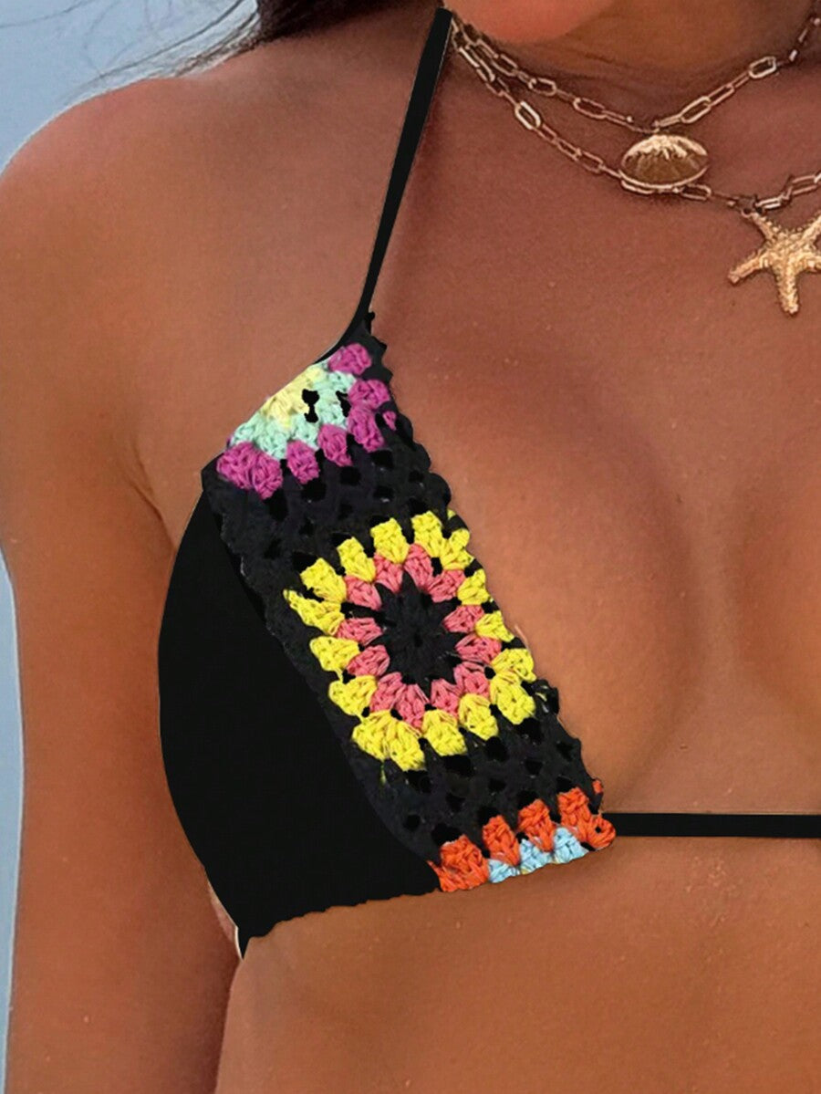 Biquíni Floral Halter Elegance