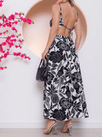 Vendedor Indicado
Vestido Longo Alça Com Bojos Vazado Novo Verâo Moda