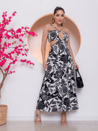 Vendedor Indicado
Vestido Longo Alça Com Bojos Vazado Novo Verâo Moda