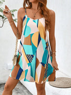 SHEIN LUNE Vestido Feminino de Alcinha de Verão com Estampa Floral para as Férias