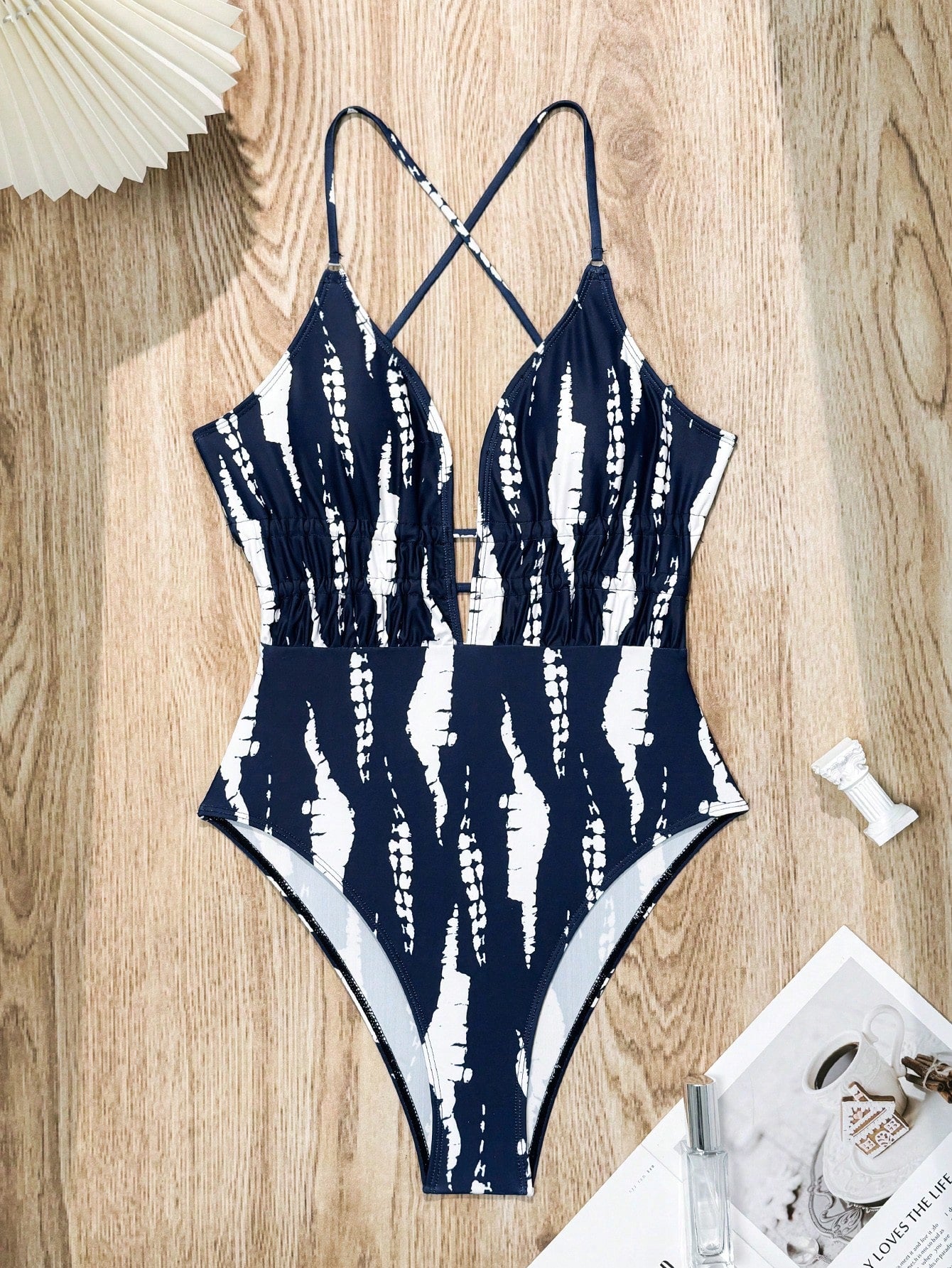 Swim Chiccia Maiô de uma peça impresso (Direitos Autorais Comprados, Padrão Aleatório)