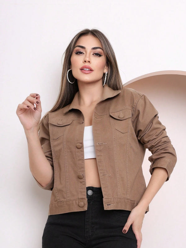 Vendedor Indicado
feminina Jaqueta Denim curto feminina Festa junina