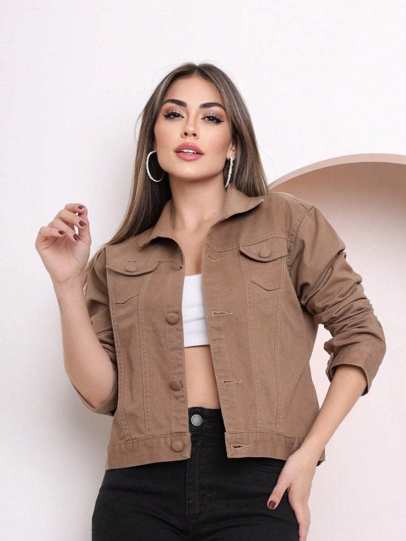 Vendedor Indicado
feminina Jaqueta Denim curto feminina Festa junina