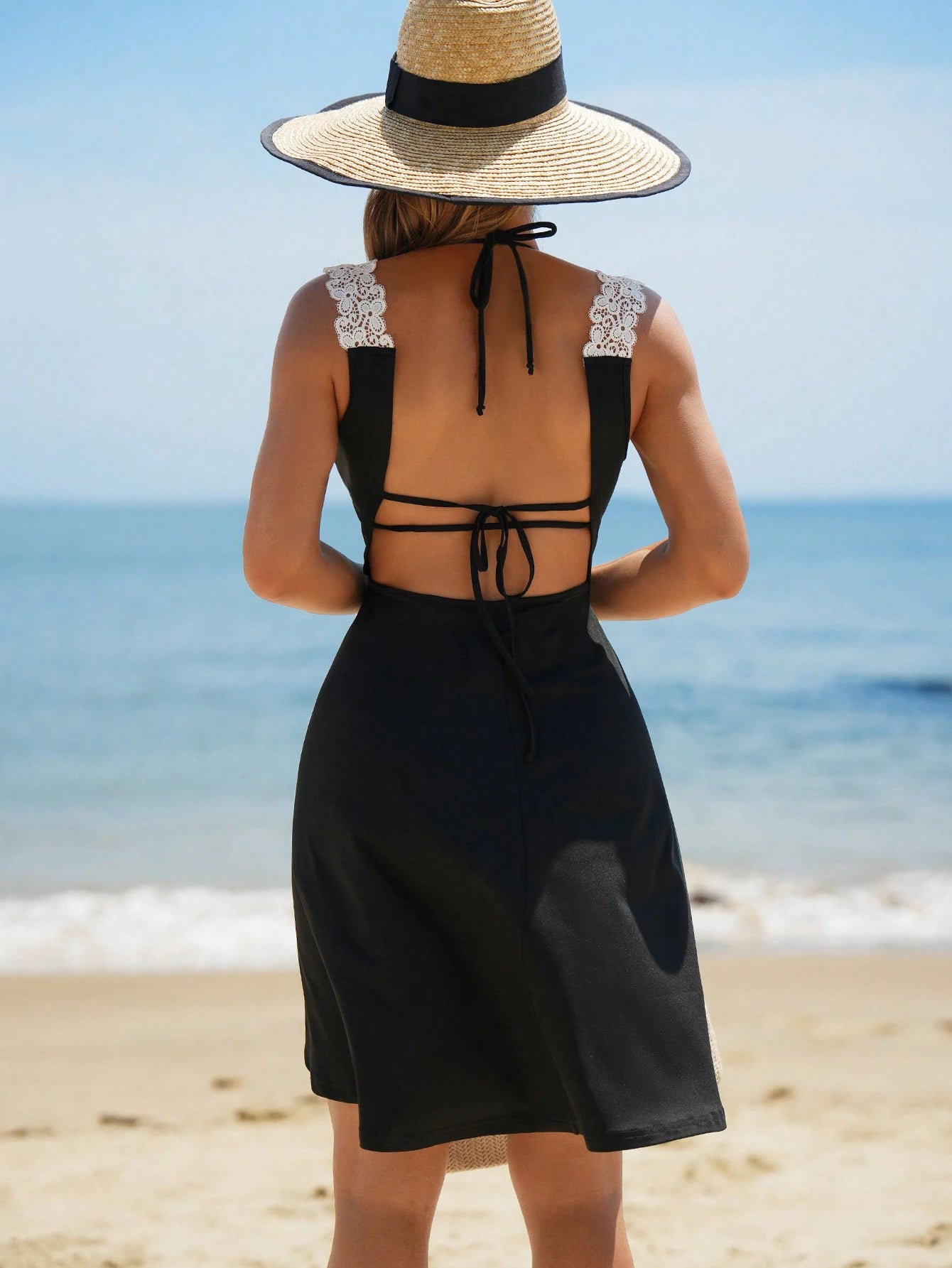 Swim Vcay Conjuntos de Verão para Mulheres, Capa Simples e de Cor Sólida para Uso Diário de Mulheres no Verão