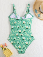 Maiô Floral Tropical Ombro a Ombro - Eterna Vitrine