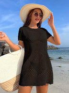 Swim Vcay Roupas de Verão para Mulheres, Vestimenta de Verão Fashionable de Cor Sólida com Recorte Vazado para Mulheres, Estilo de Férias de Verão