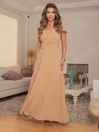 Vestido Longo DUNA Manga curto