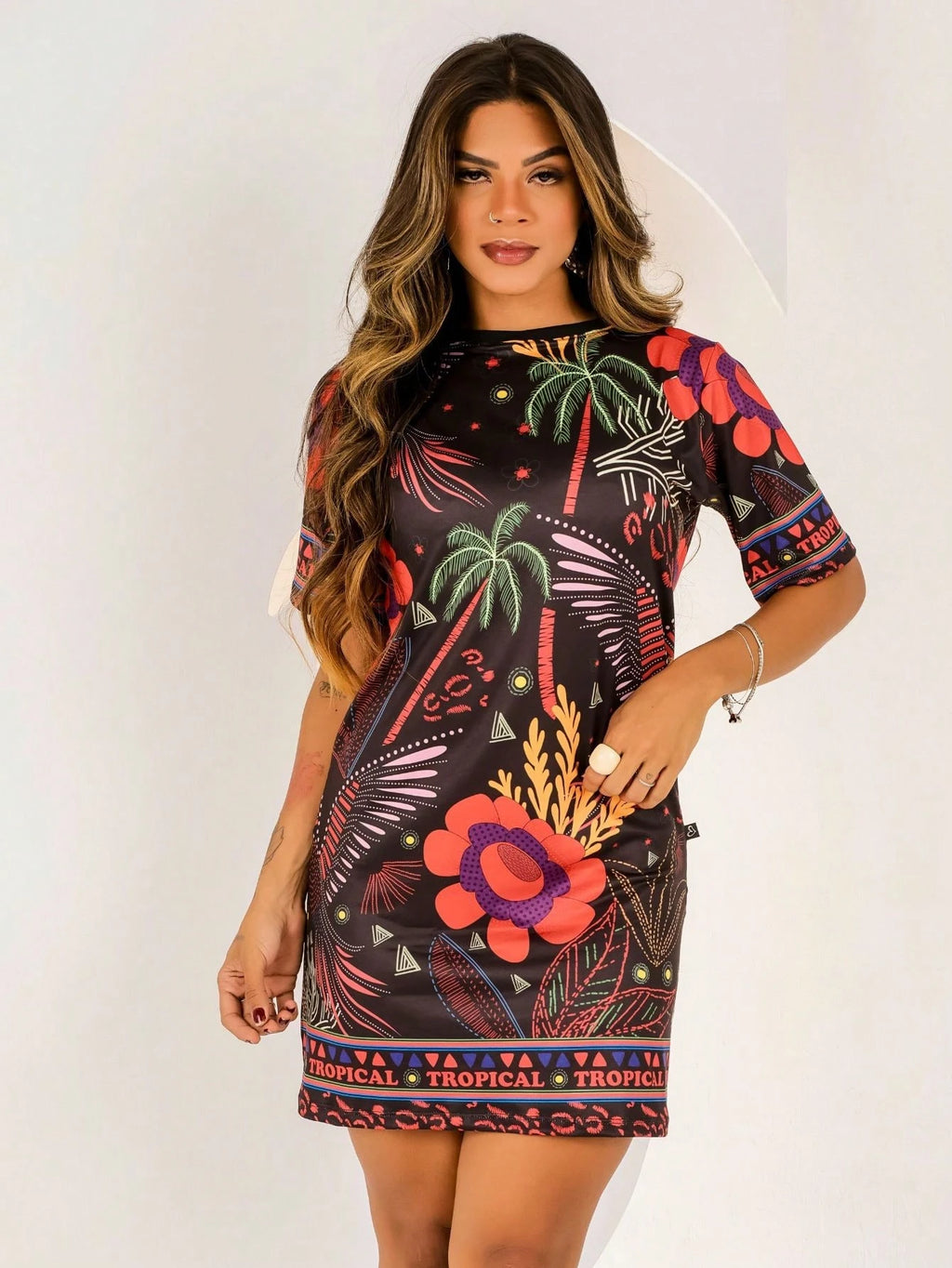 Vendedor Indicado
Vestido feminino vestido camisetão vestidos blusão feminino tshirt plus size vestido feminino t-shirt