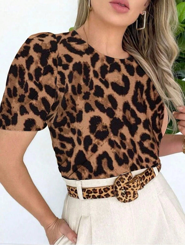 BLUSA FEMININA MANGA CURTO PRINCESSA BUFANTE DUNA