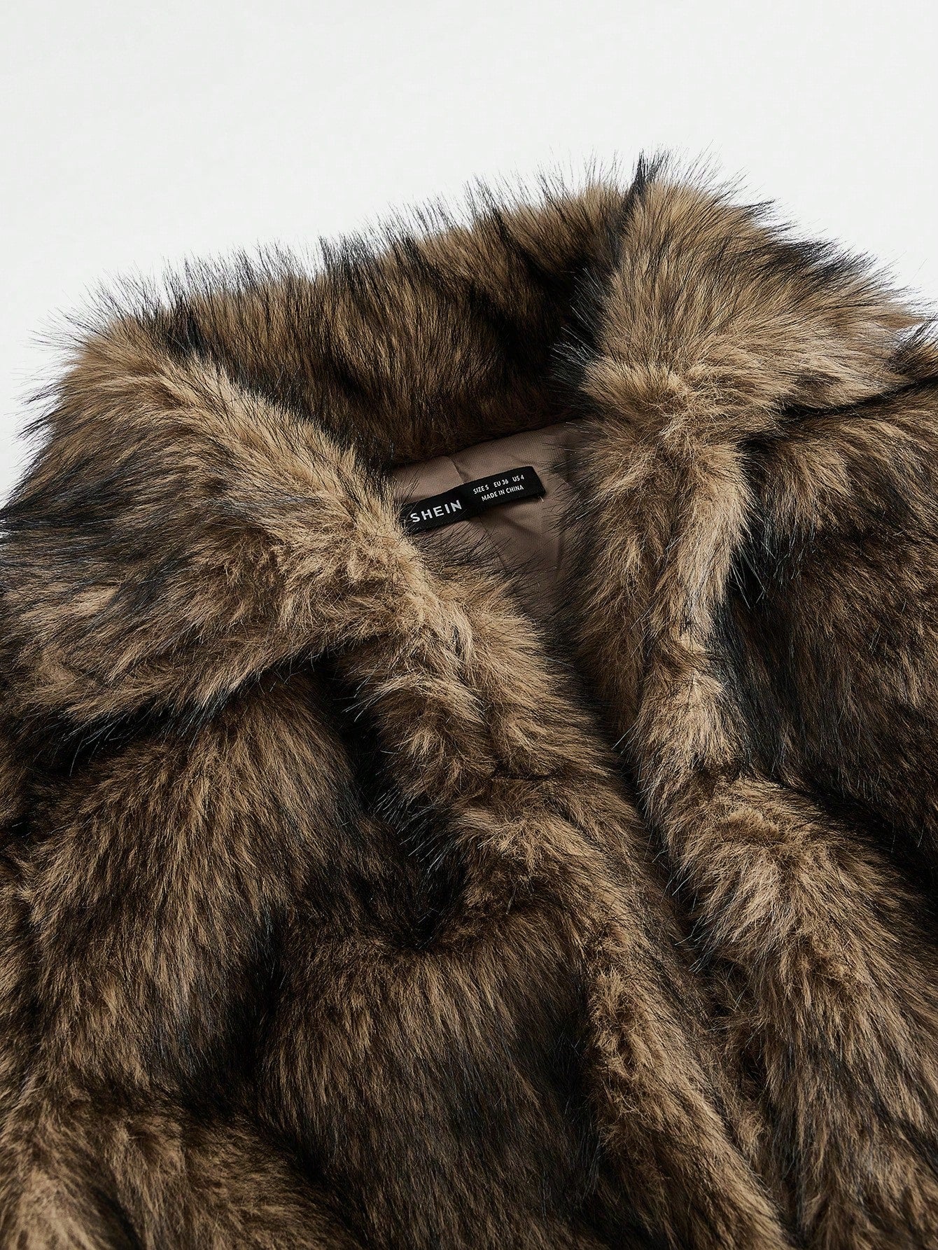 Aloruh Casaco de Inverno Feminino Vintage com Gola de Falso Pelos e Abertura Frontal, Roupa Externa da Moda para o Inverno