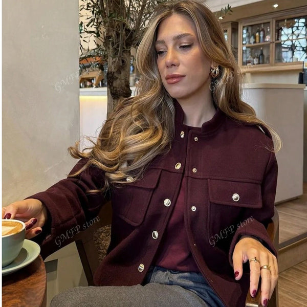 Jaqueta Helena de Manga Longa