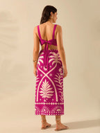 CAJUNI 2 peças Conjunto Casual Boêmio Tropical de 