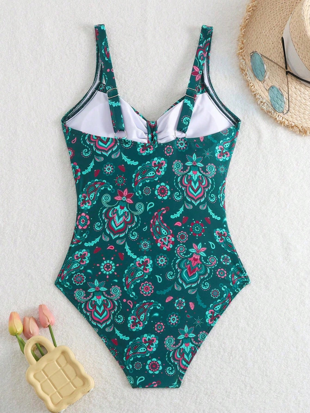Maiô Floral Tropical Ombro a Ombro - Eterna Vitrine
