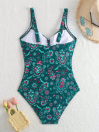 Maiô Floral Tropical Ombro a Ombro - Eterna Vitrine