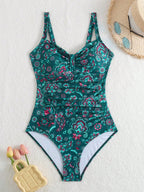 Maiô Floral Tropical Ombro a Ombro - Eterna Vitrine