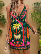 Vivid Eden Vestido Mulher Estampado Simples Diário Cami