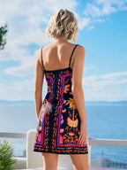 Vivid Eden Vestido Mulher Estampado Simples Diário Cami