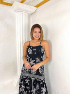 Vendedor Indicadovestido midi estampado viscolinho com lastex e bojo moda blogueir verão