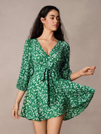 SHEIN Frenchy Com cinto Florzinhas Boho Vestido