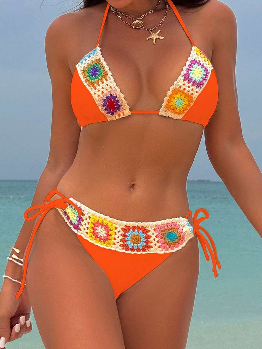 Biquíni Floral Halter Elegance