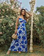 Vendedor Indicado
Vestido Longo Alça Com Bojos Vazado Novo Verâo Moda