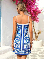 Vivid Eden Vestido Mulher Estampado Simples Diário Cami