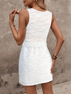 SHEIN LUNE Vestido casual simples de estilo de rua cor de damasco 2 em 1 para mulheres, outono