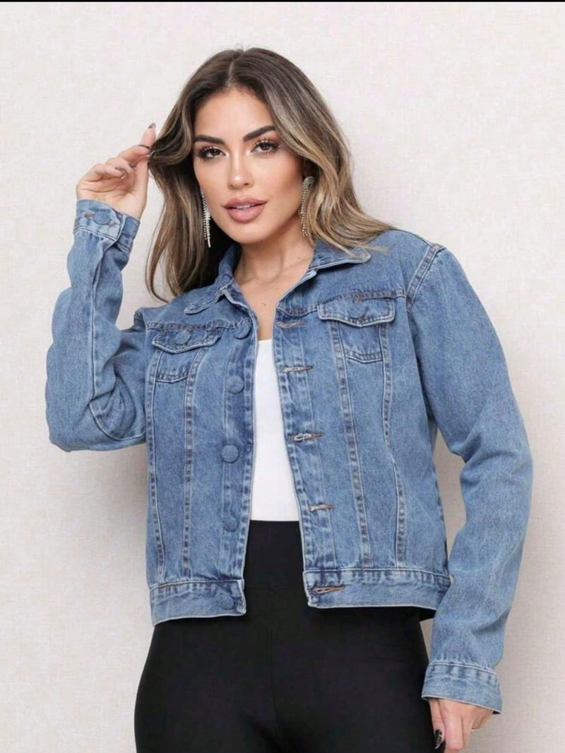 Vendedor Indicado
feminina Jaqueta Denim curto feminina Festa junina