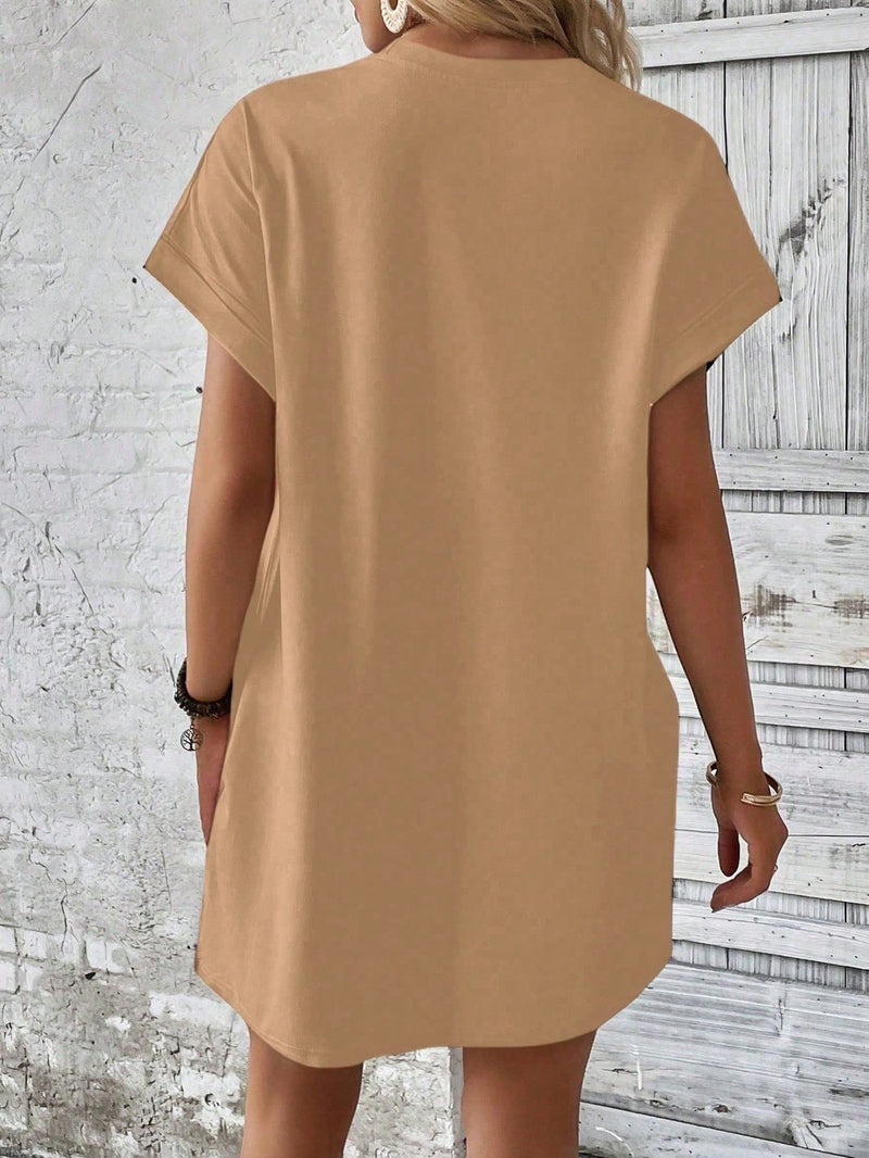 Vestido manga morcego de malha premium soltinho verão moda feminina