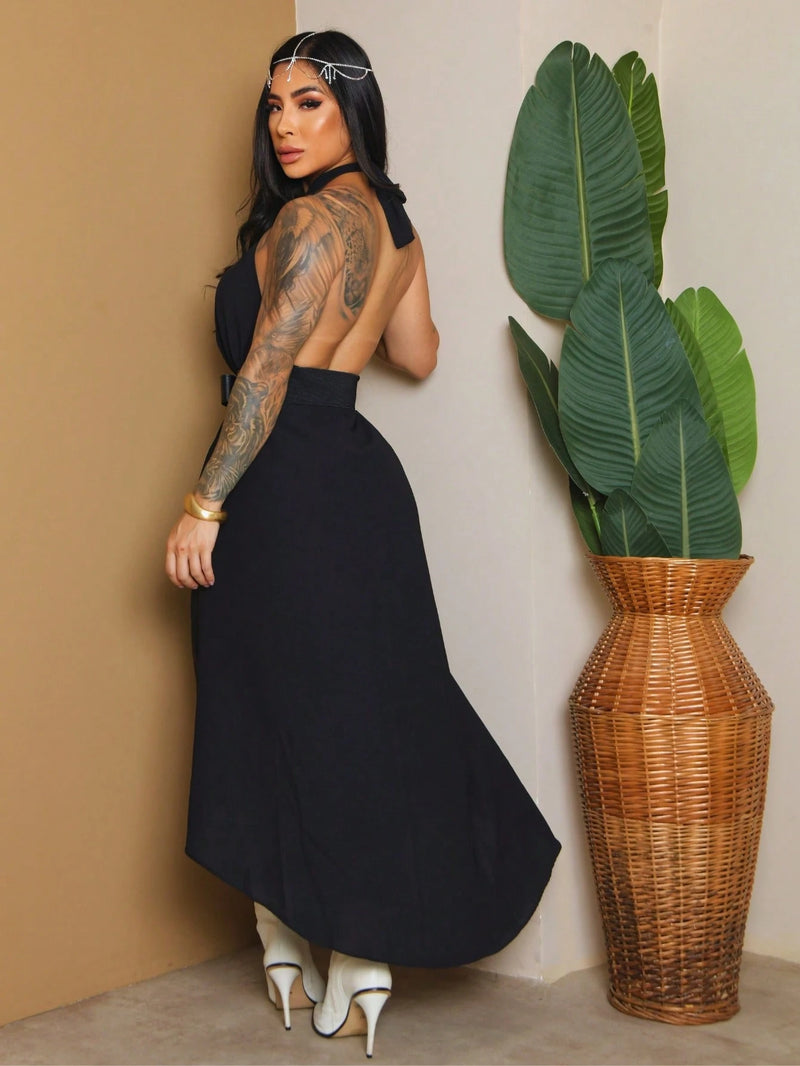 Vendedor Indicado
Vestido Laranja Verão Soltinho Curto Na Frente Longo Atras Gola Colarinho Elegante Moda Feminina