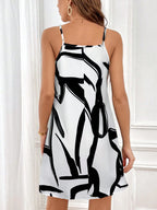 SHEIN Privé Vestido cami impressão gráfica