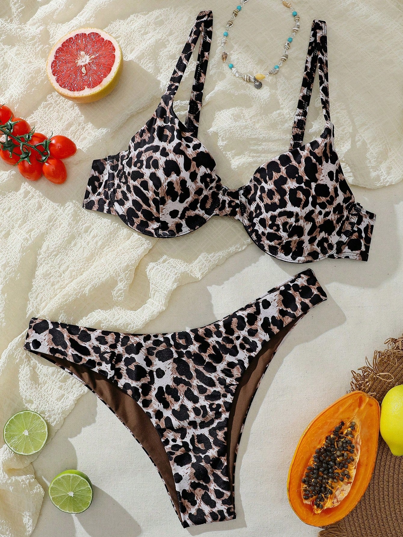 Swim Vcay Maiô Bikini Listrado de Zebra Verde Menta, Roupa de Banho Sexy para Verão